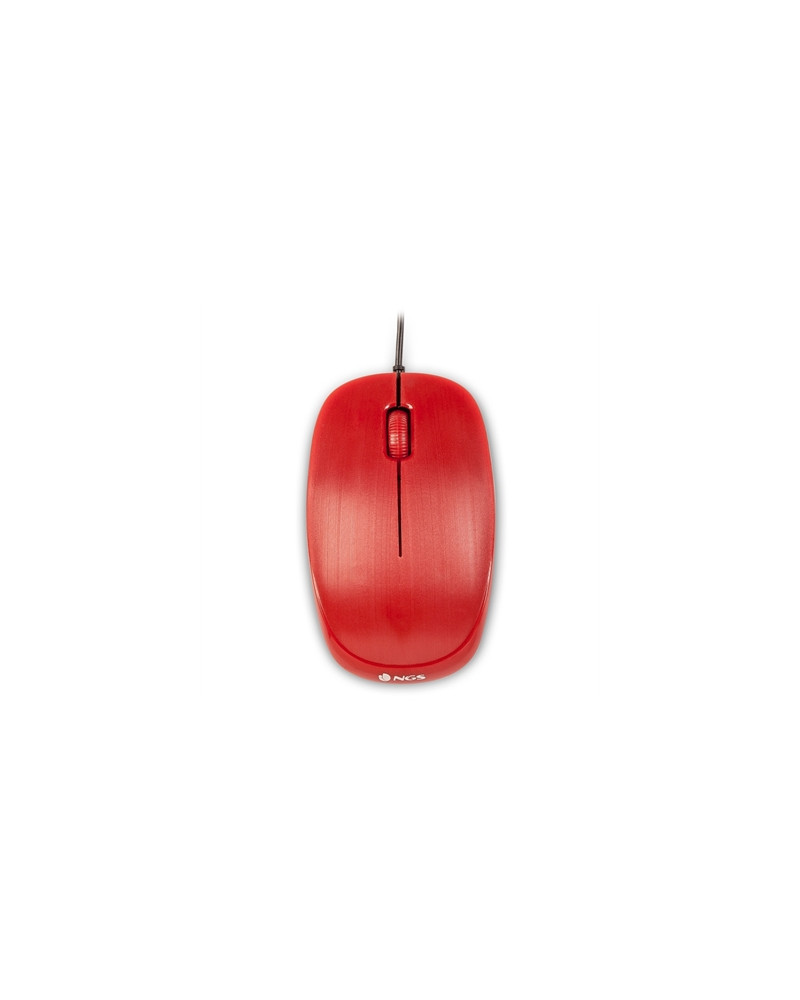NGS Raton óptico Redflame 1000 Dpi Rojo
