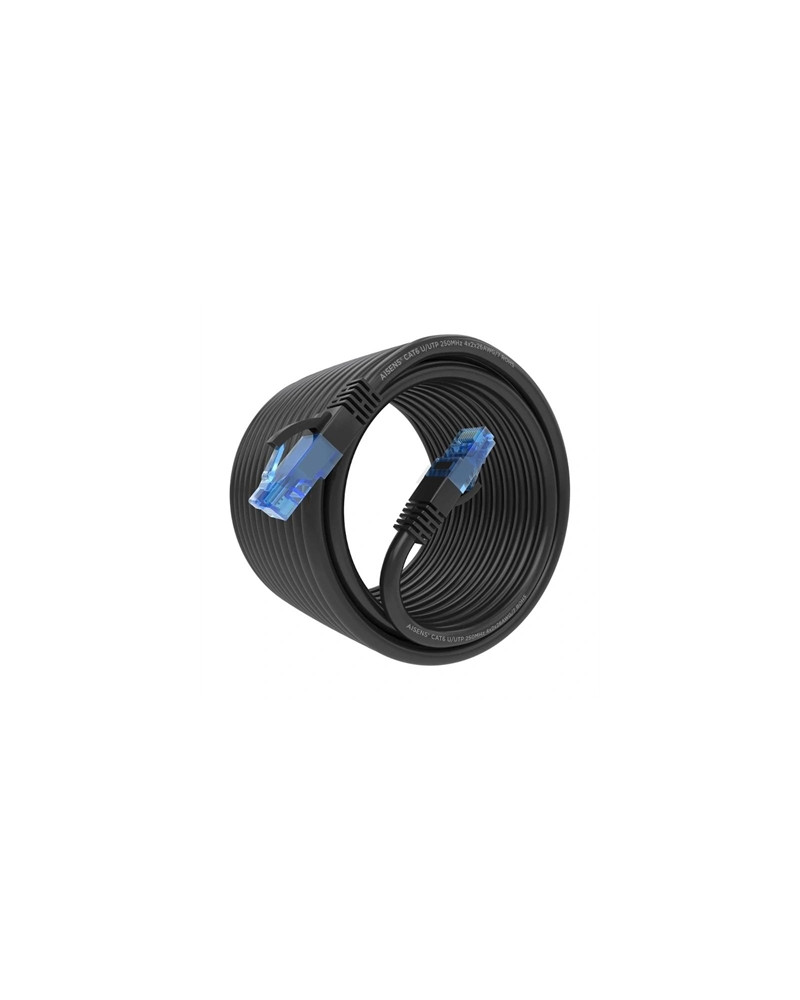 Aisens Cable RJ45 CAT.6 UTP AWG26 CCA Negro 10M