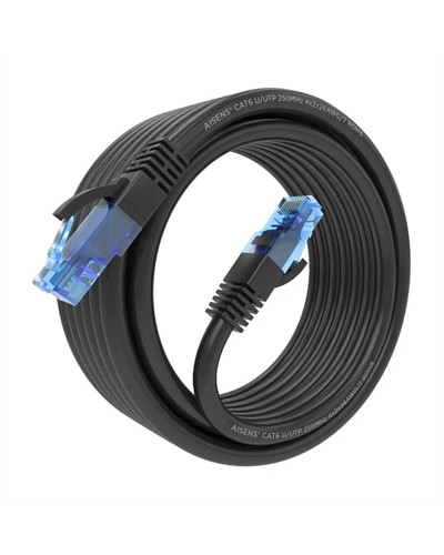 Aisens Cable RJ45 CAT.6 UTP AWG26 CCA Negro 5.0M