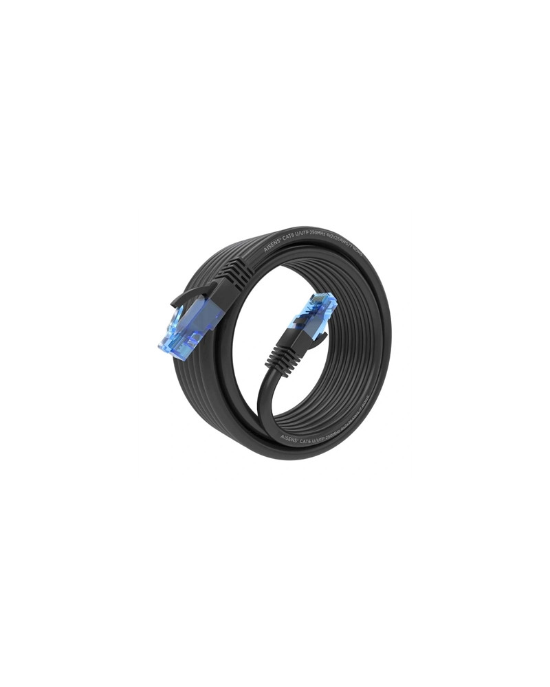 Aisens Cable RJ45 CAT.6 UTP AWG26 CCA Negro 5.0M