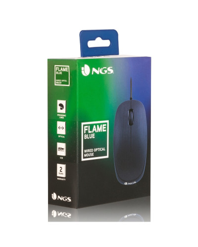 NGS Raton óptico blueflame 1000 Dpi Azul