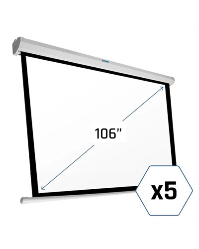 iggual Pack 5 x Pantalla 106" 16:9 234x131 eléctri
