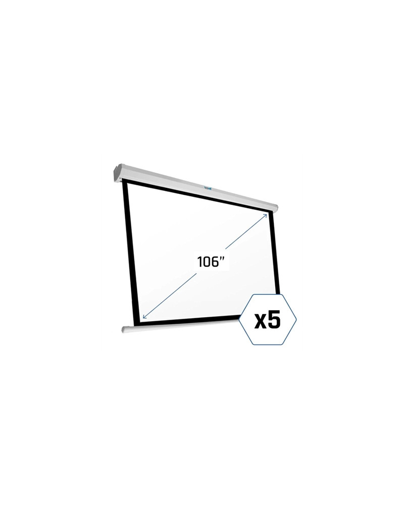 iggual Pack 5 x Pantalla 106" 16:9 234x131 eléctri