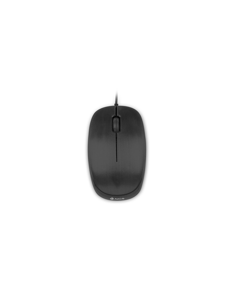 NGS Raton óptico Flame 1000 Dpi Negro