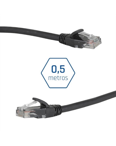 iggual Latiguillo CAT6 UTP LSZH 0,5 metros negro