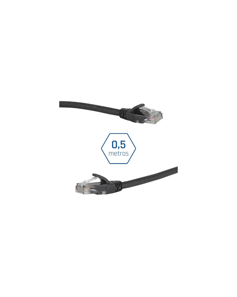 iggual Latiguillo CAT6 UTP LSZH 0,5 metros negro
