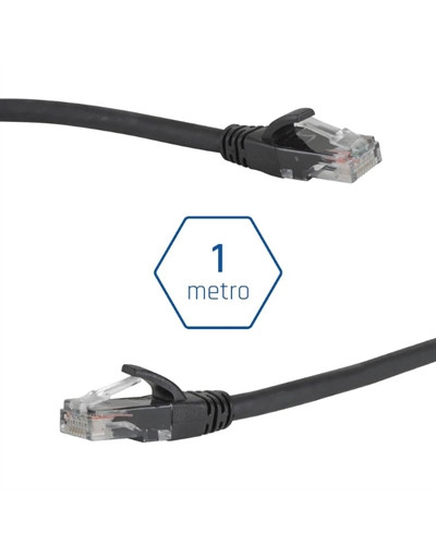 iggual Latiguillo CAT6 UTP LSZH 1 metro negro