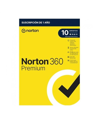 NORTON 360 PREMIUM 75GB ES 1U 10L/1A  ESD