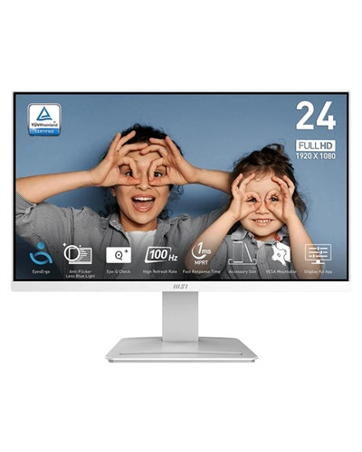 MSI MP2412W Monitor 23.8" IPS FHD 100h HDMI DP Bco