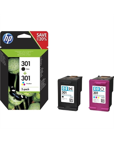 HP Cartucho Multipack 301 Negro+Color