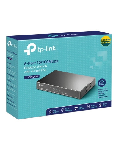 TP-LINK TL-SF1008P Switch 8x10/100Mbps 4xPoE Metal
