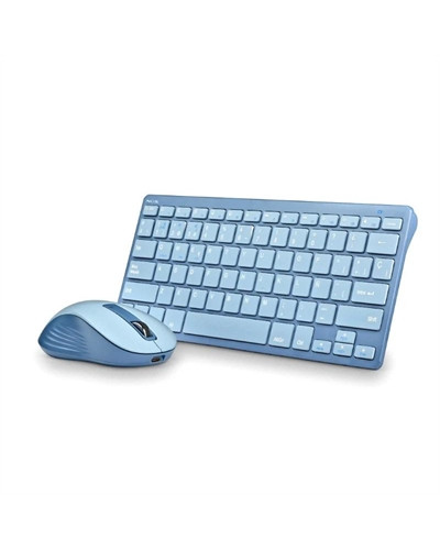 NGS KIT TECLADO Y RATON MULTIFUNCION RECARG AZUL