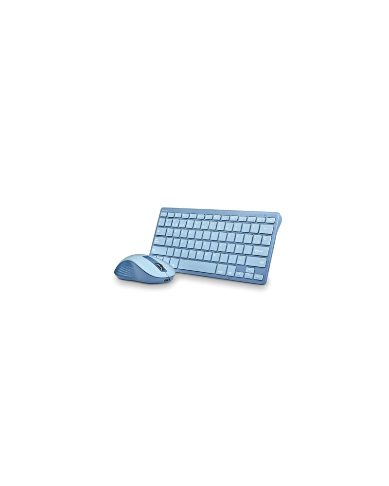 NGS KIT TECLADO Y RATON MULTIFUNCION RECARG AZUL