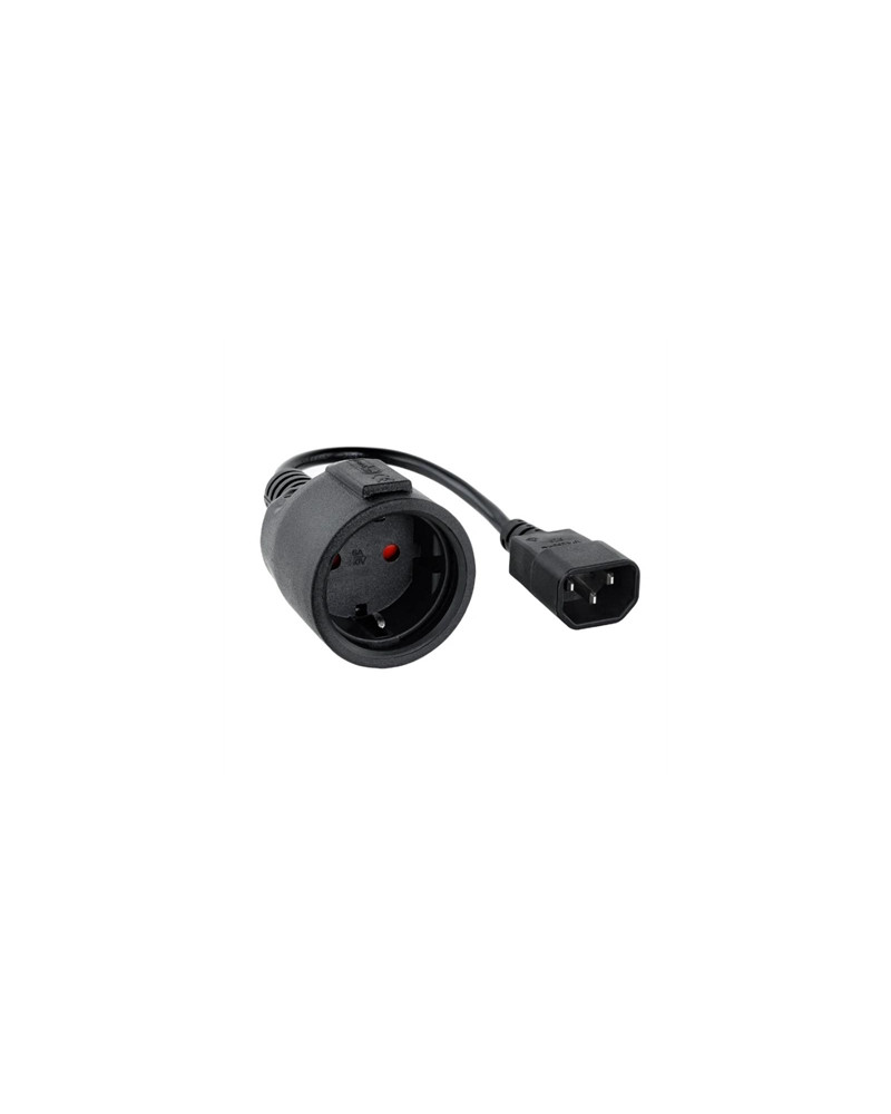 Nanocable Cable Adaptador C14-M a CEE7-H, 50cm