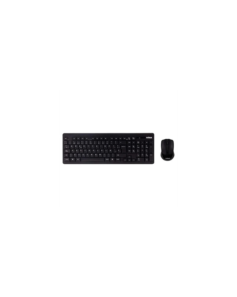 Nilox Teclado+raton NXKMWE0001 inalambrico Negro