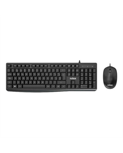 Nilox Teclado y raton Usb NXKME0012 Negro
