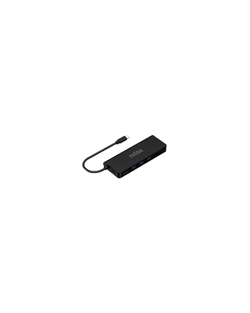 Nilox Dock Usb c 8 en 1 Negro