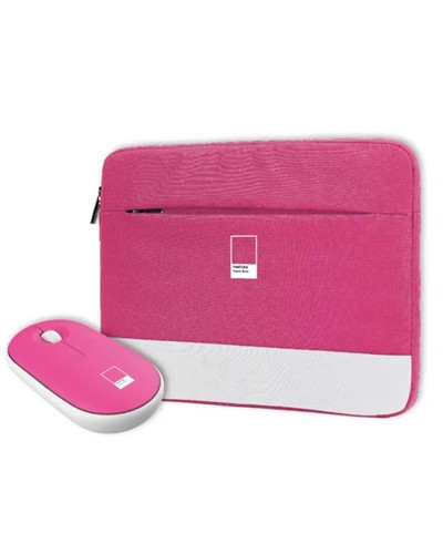 Celly Kit Sleeve Pantone + raton 15,6" Rosa