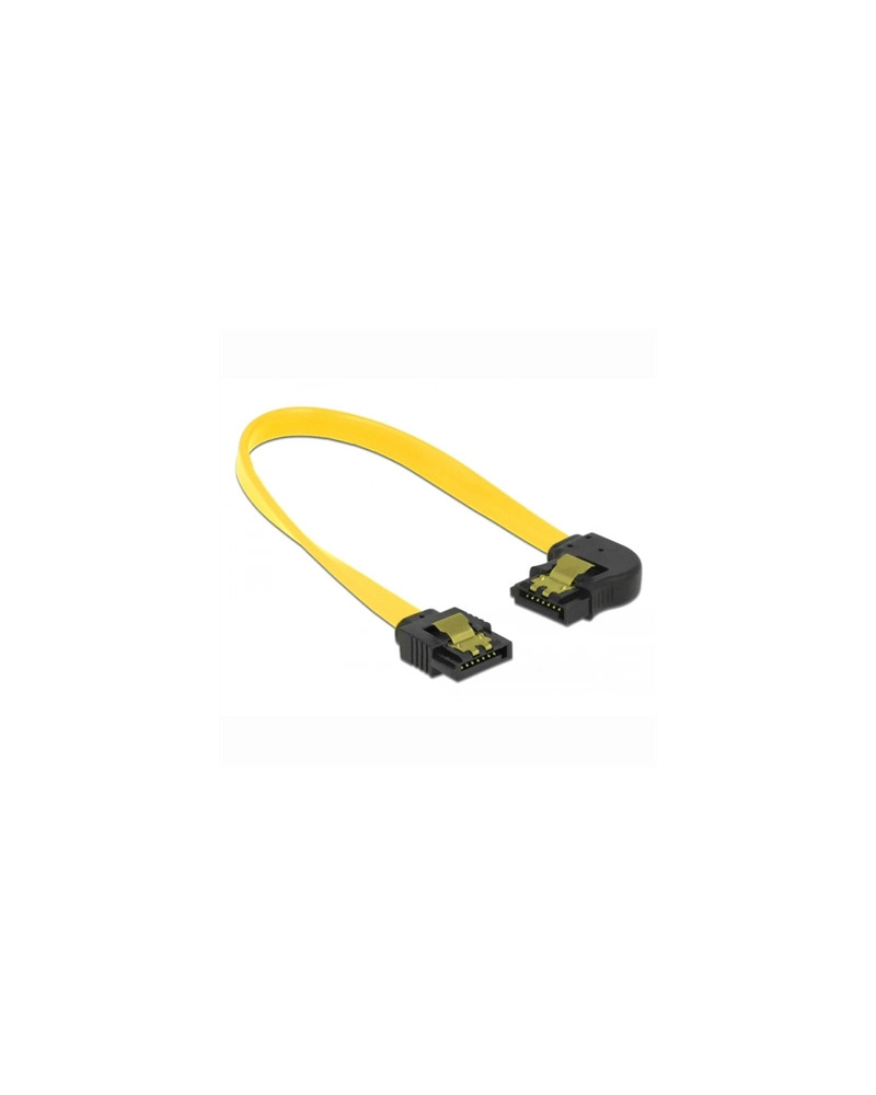 Delock Cable SATA 6 Gb/s recto a ángulo izquierdo