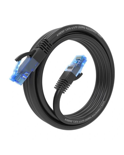 Aisens Cable RJ45 CAT.6 UTP AWG26 CCA Negro 3.0m