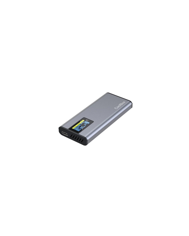 Coolbox CAJA SSD M.2 NVME/SATA LCD MINICHASE PS32