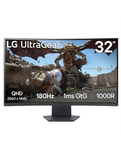 LG 32GS60QC-B  Monitor 32" 180h 1m DP 2xHDMI MM cu