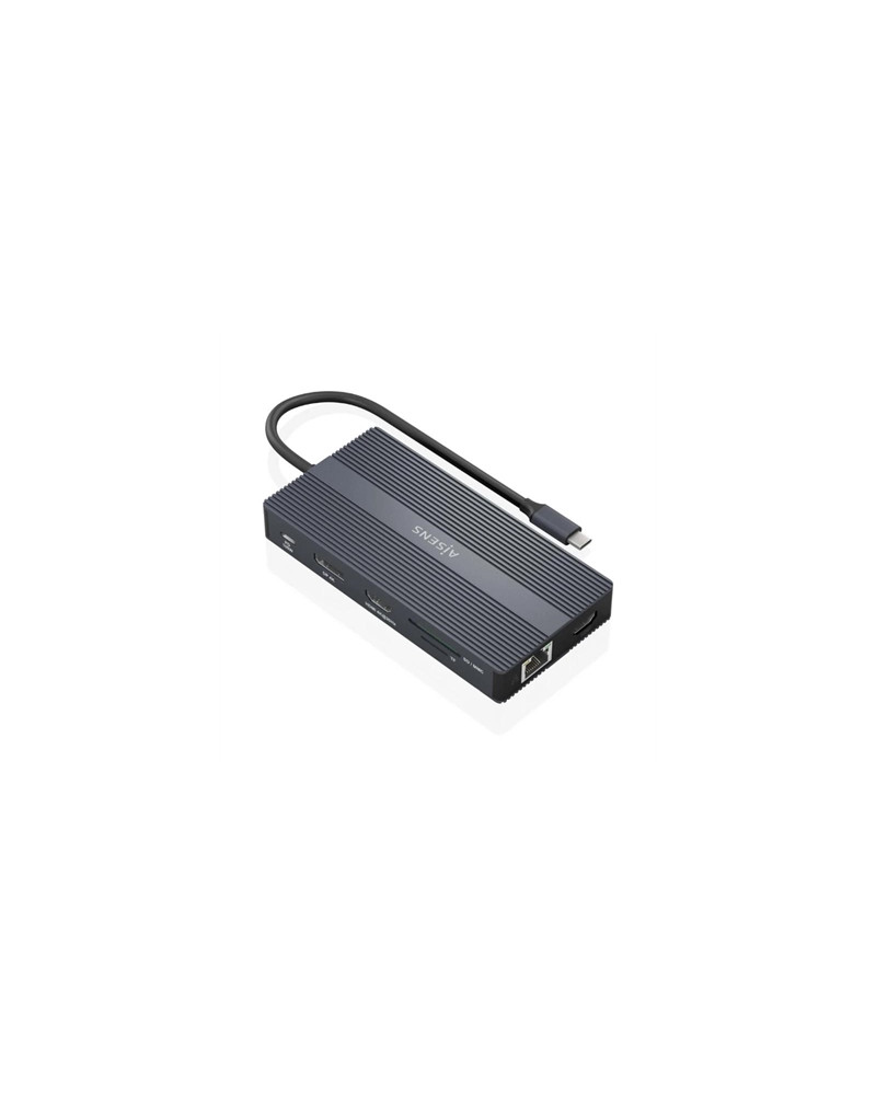 Aisens USB-C Dock 12 en 1 2xHDMI 1xDP RJ45 4xUSB