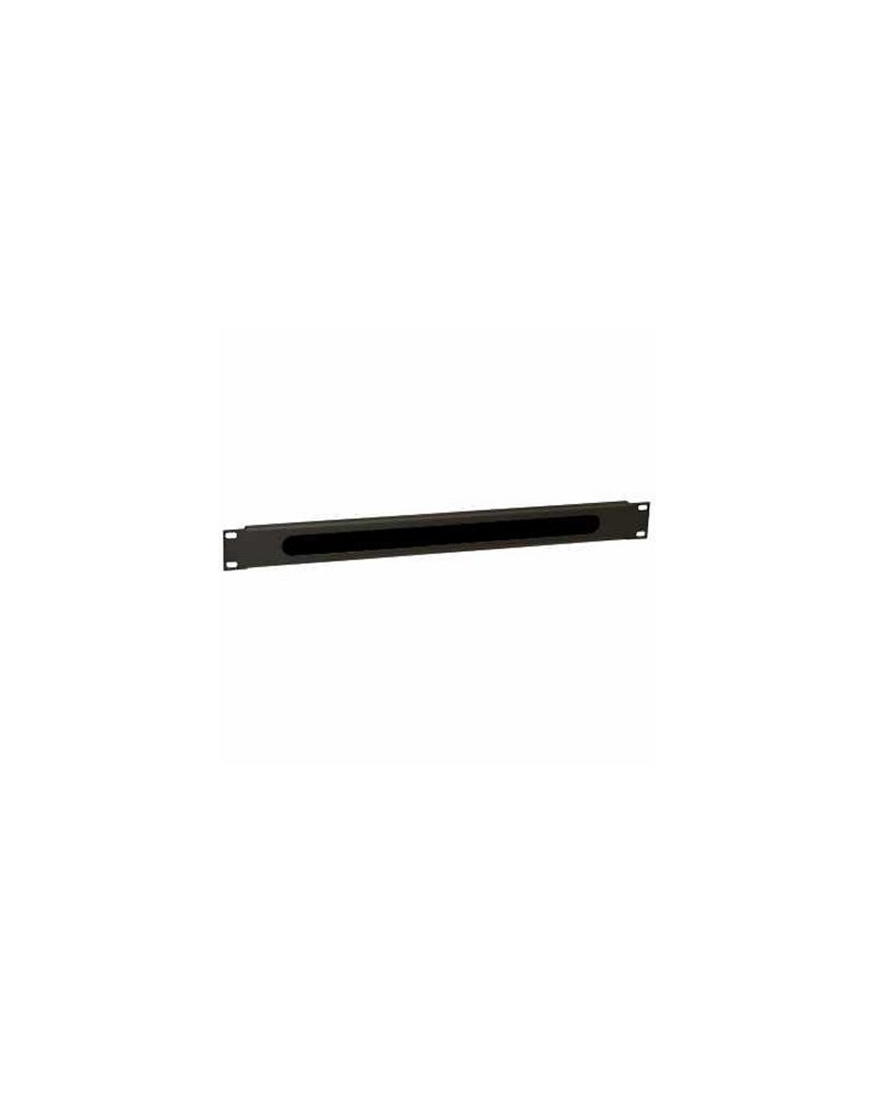WP Guía Cable con cepillo 1U black  RAL 9005
